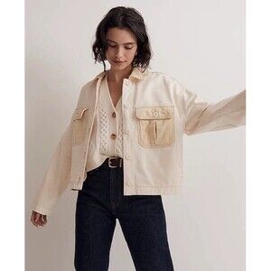 Madewell Chino Boxy Shirt-Jacket New Size S Small